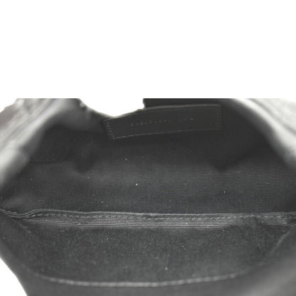 YVES SAINT LAURENT Loulou Small Puffer Leather Pouch Black