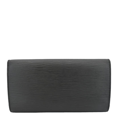 LOUIS VUITTON Epi Leather Long Wallet Black