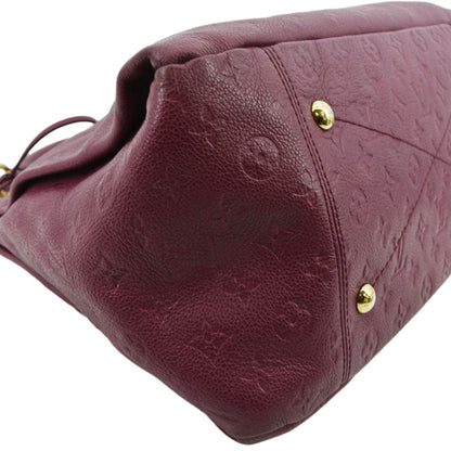 LOUIS VUITTON Artsy MM Empreinte Leather Hobo Bag Raisin