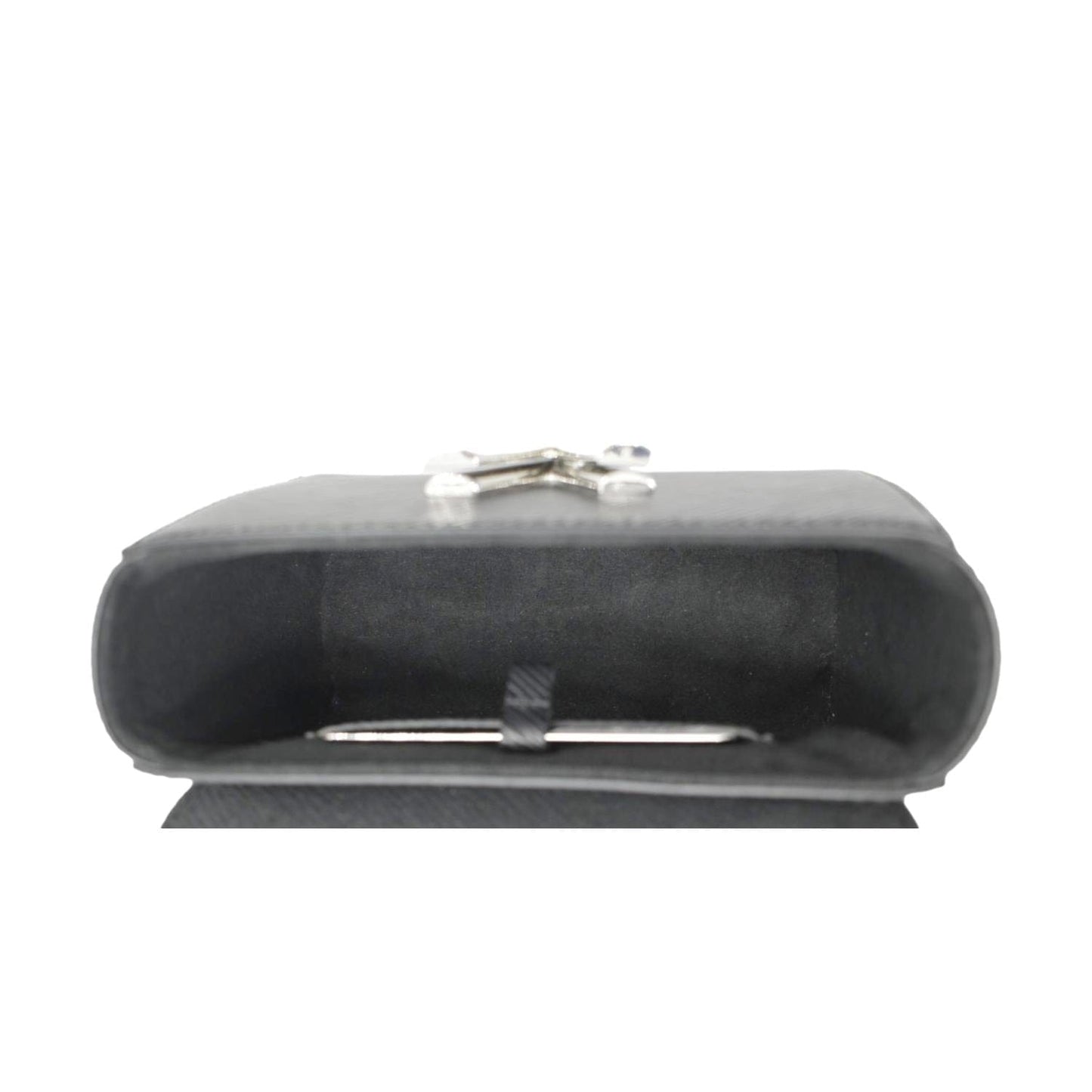 LOUIS VUITTON Mini LV Twist Epi Leather Shoulder Bag Black