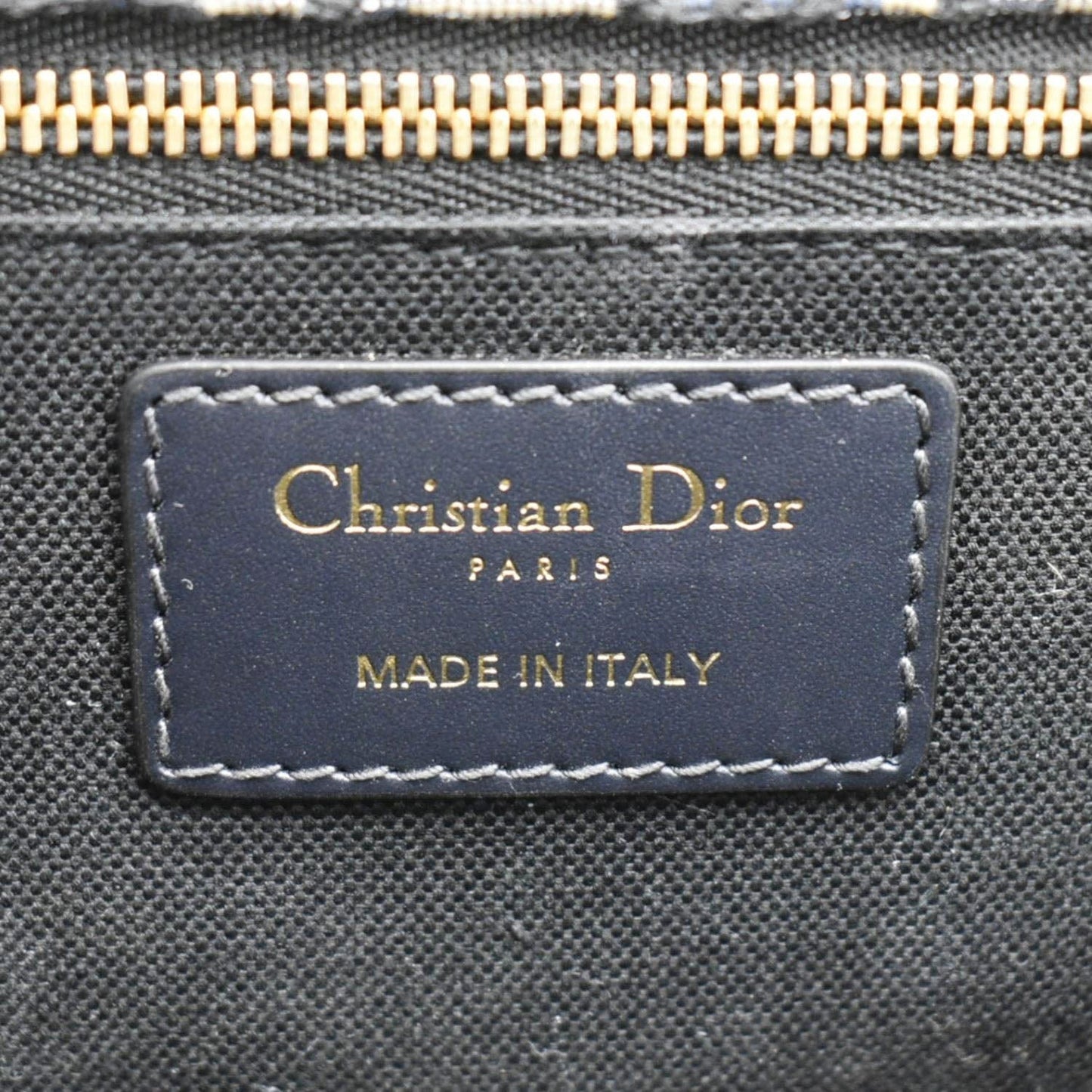 CHRISTIAN DIOR 30 Montaigne Oblique Jacquard Crossbody Clutch Bag Blue