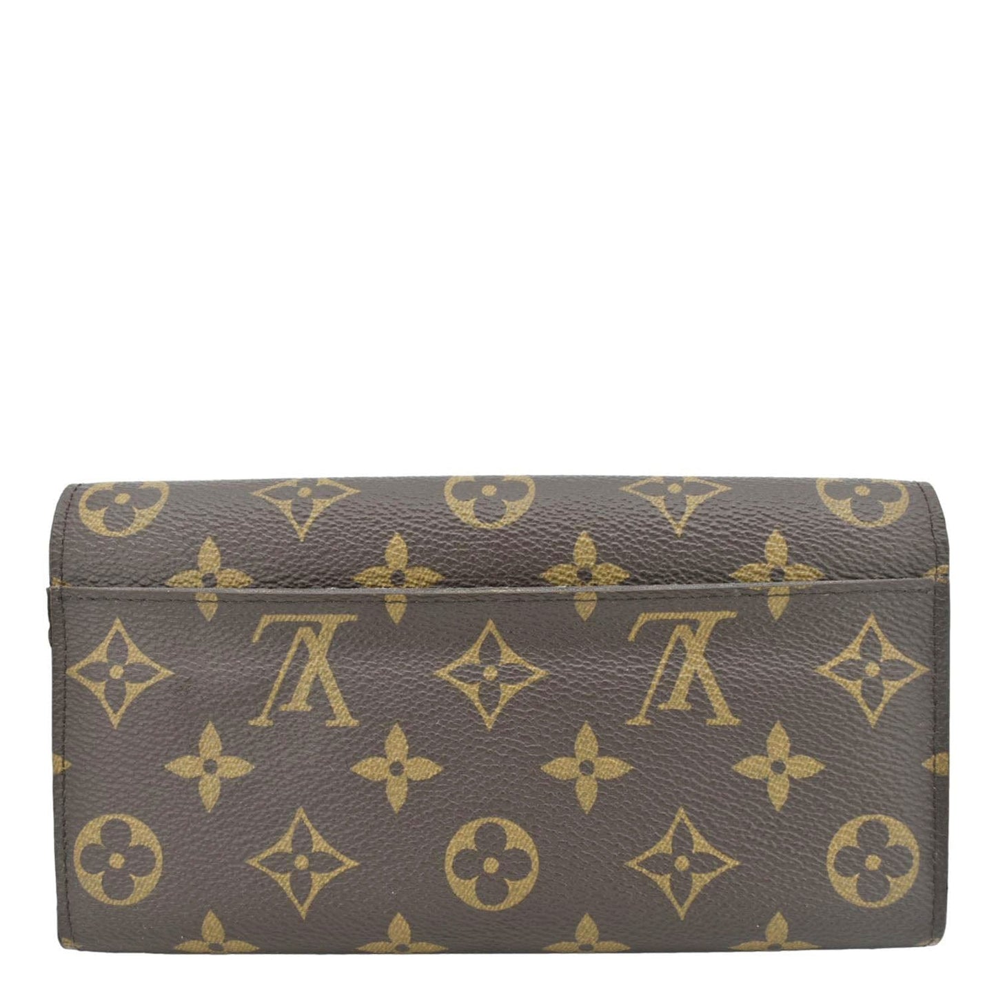 LOUIS VUITTON Sarah Monogram Canvas Wallet Brown