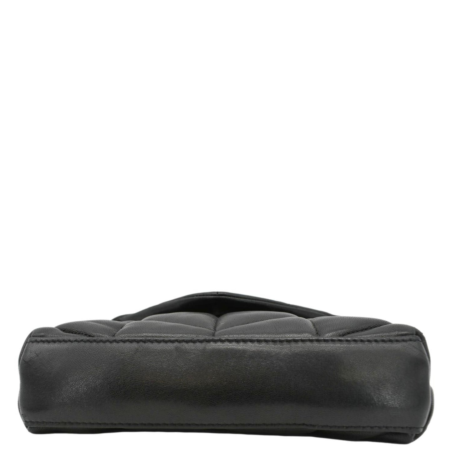 YVES SAINT LAURENT Loulou Small Puffer Leather Pouch Black