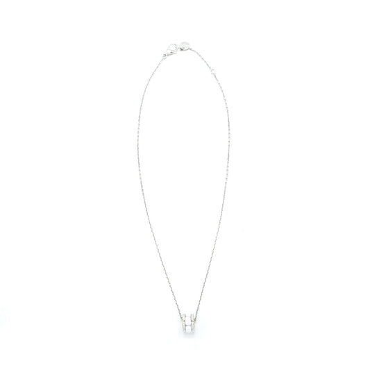 Chanel Ultra Necklace 18K white Gold, Dimond, white Ceramic