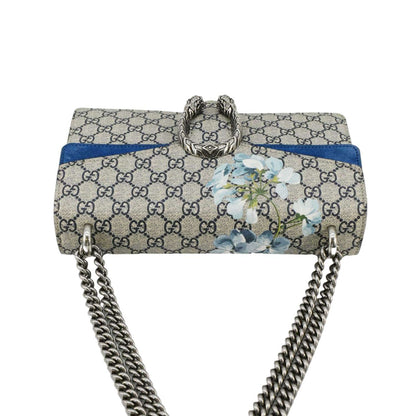 GUCCI Dionysus  Blooms GG Supreme Canvas Shoulder Bag Beige 400249