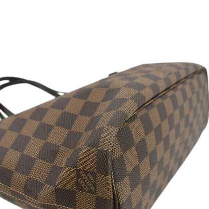 LOUIS VUITTON Neverfull PM Damier Ebene Tote Shoulder Bag Brown