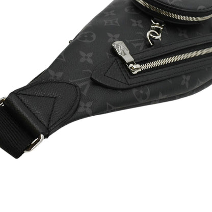 LOUIS VUITTON Duo Sling Taigarama Backpack Bag Black