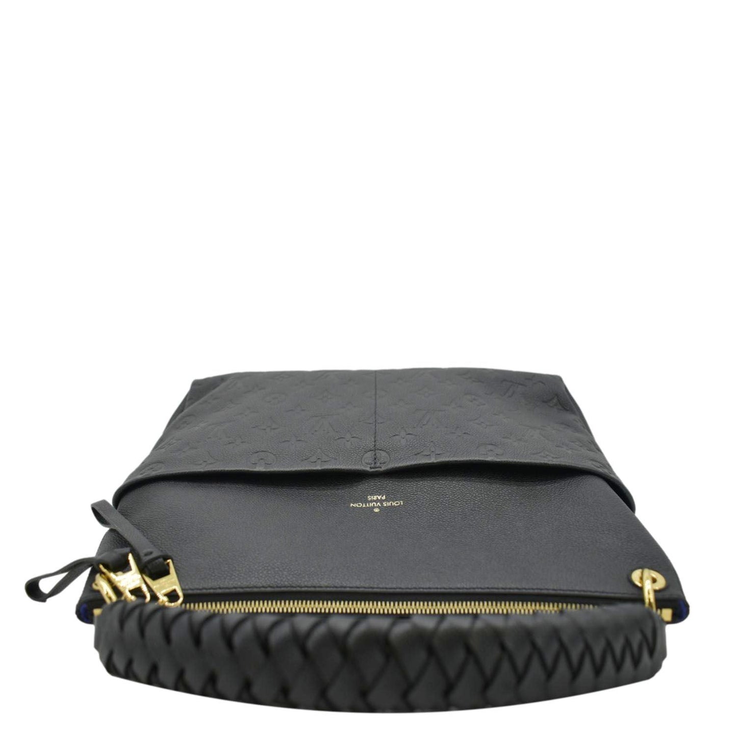 LOUIS VUITTON Maida Monogram Empreinte Leather Hobo Shoulder Bag Black