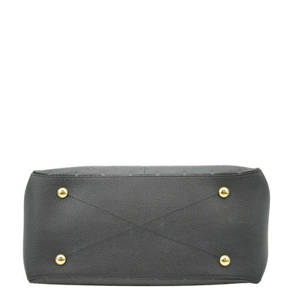 LOUIS VUITTON Maida Monogram Empreinte Leather Hobo Shoulder Bag Black