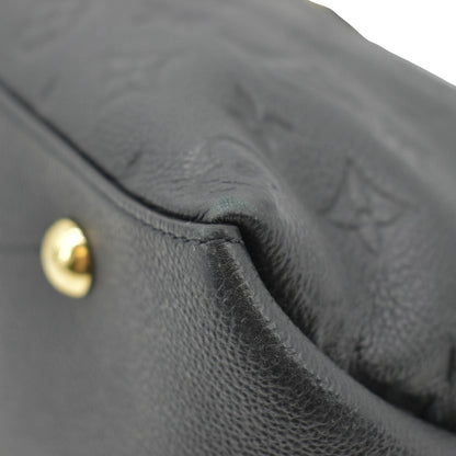 LOUIS VUITTON Maida Monogram Empreinte Leather Hobo Shoulder Bag Black