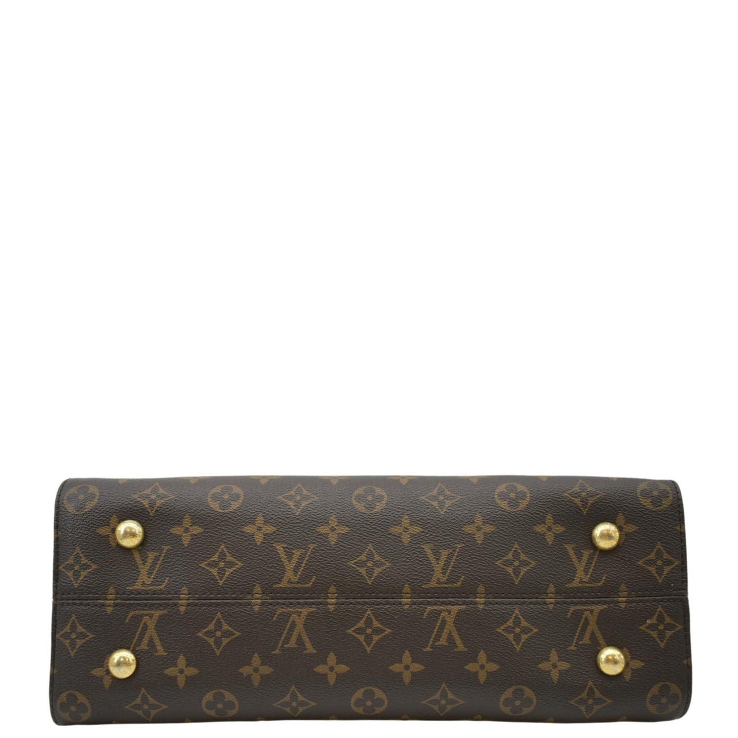 LOUIS VUITTON Tuileries Monogram Canvas Tote Shoulder Bag Brown