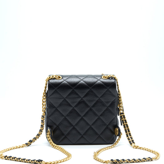 Chanel 22P Flap Backpack Caviar Black