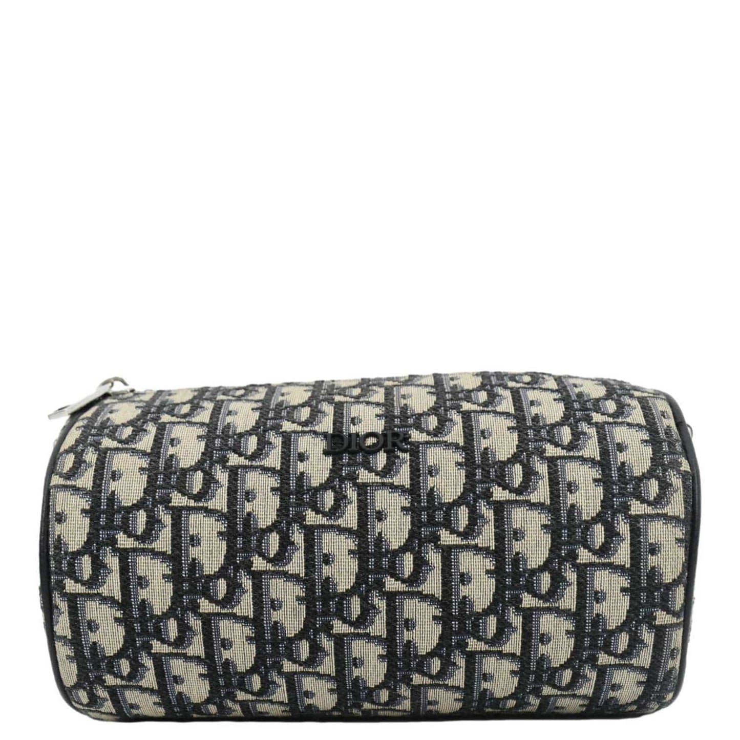CHRISTIAN DIOR Roller Oblique Canvas Messenger Bag Navy Blue