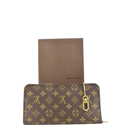 LOUIS VUITTON Insolite Monogram Canvas Organizer Wallet Brown