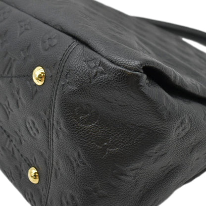 LOUIS VUITTON Artsy MM Monogram Empreinte Leather Shoulder Bag Noir Black