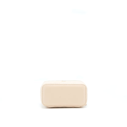 Chanel Long Vanity Case Caviar Nude Pink L