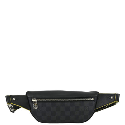 LOUIS VUITTON Rainbow Logo Discovery Damier Graphite BumBag Black