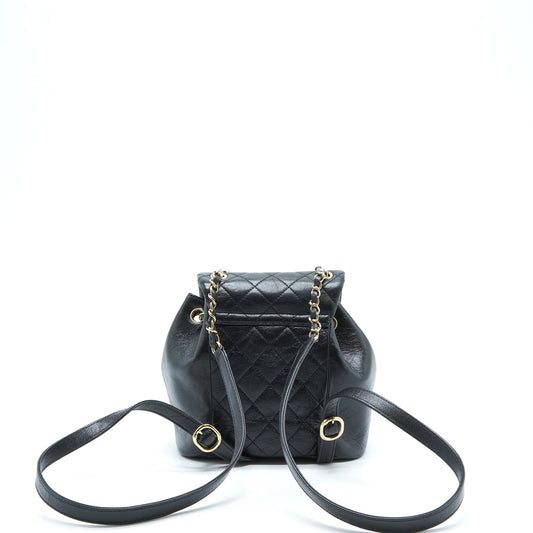 Chanel 22C Mini Duma Backpack Calfskin Black L