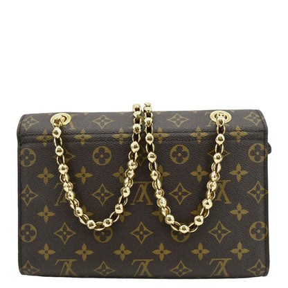 LOUIS VUITTON Victoire Monogram Canvas Crossbody Bag Black