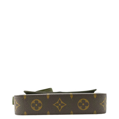 LOUIS VUITTON Felicie Strap & Go Monogram Canvas Crossbody Bag Brown