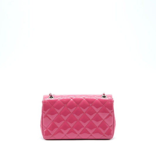 Chanel Coco Shine Flap Bag Patent Pink