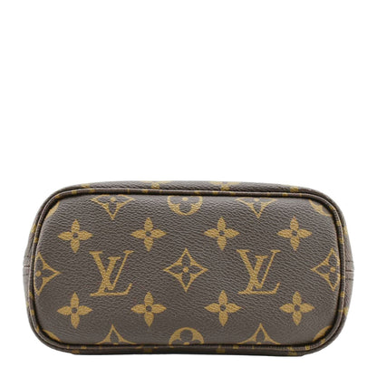 LOUIS VUITTON Neverfull BB Monogram Canvas Tote Shoulder Bag Brown