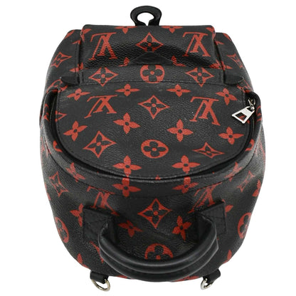 LOUIS VUITTON Palm Springs Infrarouge Mini Monogram Canvas Backpack Bag Black