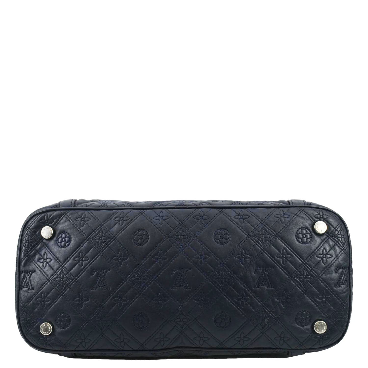 LOUIS VUITTON Antheia Ixia MM Leather Shoulder Bag Blue