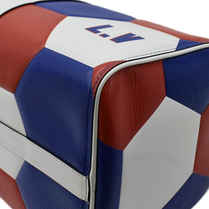 LOUIS VUITTON Keepall 50 FIFA Cup Bandouliere Leather Travel Bag Multicolor
