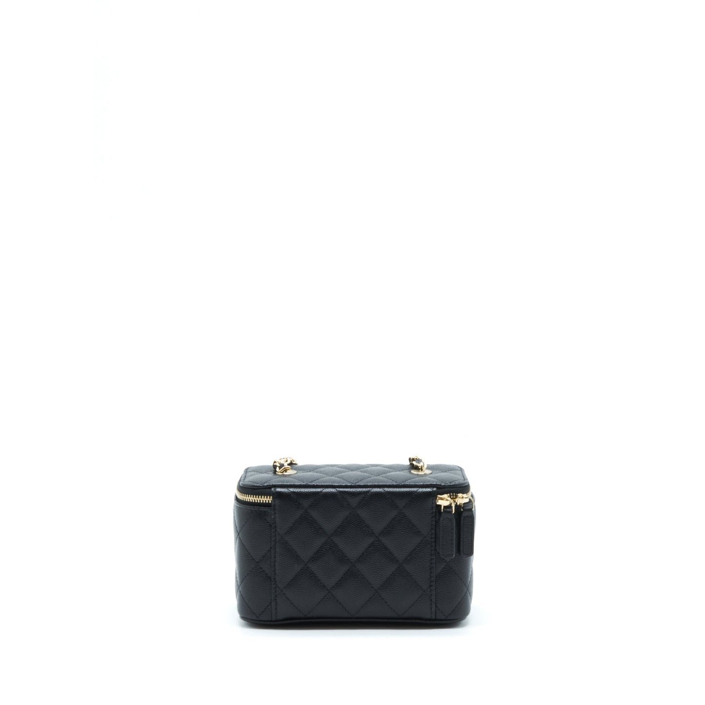 Chanel 22S Long Vanity With Chain Caviar Black L