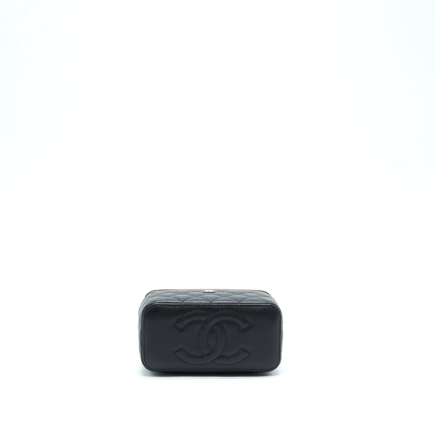 Chanel 22S Long Vanity With Chain Caviar Black L