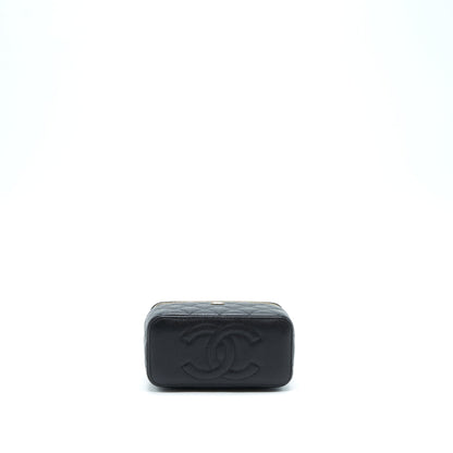 Chanel 22S Long Vanity With Chain Caviar Black L