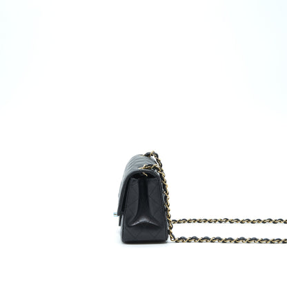 Chanel Mini Square Flap Bag Lambskin Black L