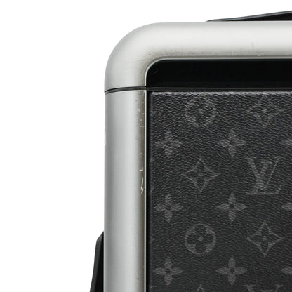 LOUIS VUITTON Horizon 55 Monogram Eclipse Canvas Rolling Suitcase Black