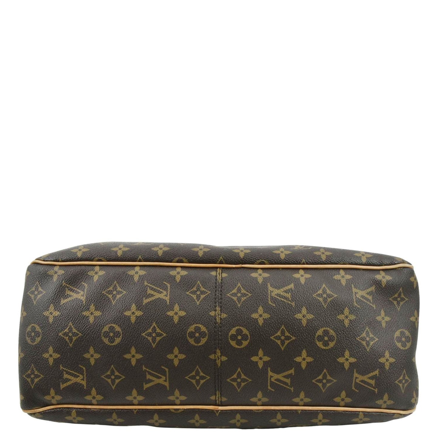 LOUIS VUITTON Delightful MM Monogram Canvas Hobo Bag Brown