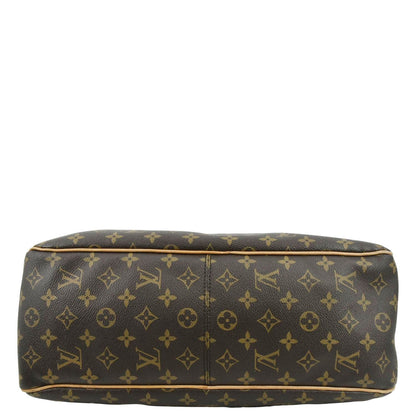 LOUIS VUITTON Delightful MM Monogram Canvas Hobo Bag Brown