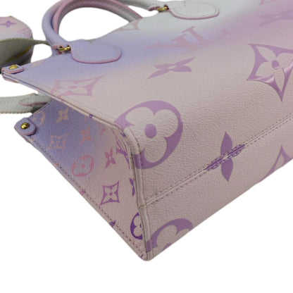 LOUIS VUITTON Onthego PM Monogram Giant Canvas Tote Bag Sunrise Pastel