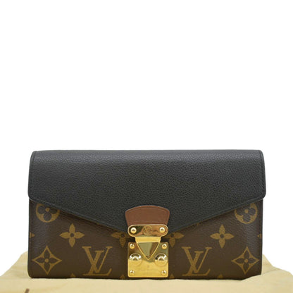 LOUIS VUITTON Pallas Monogram Canvas Wallet Brown