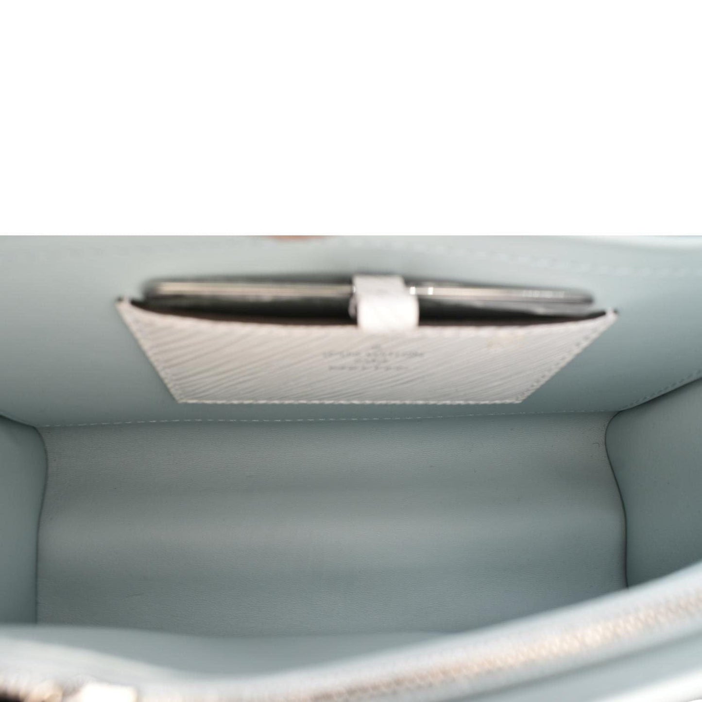 LOUIS VUITTON Twist Epi Leather Crossbody Bag White