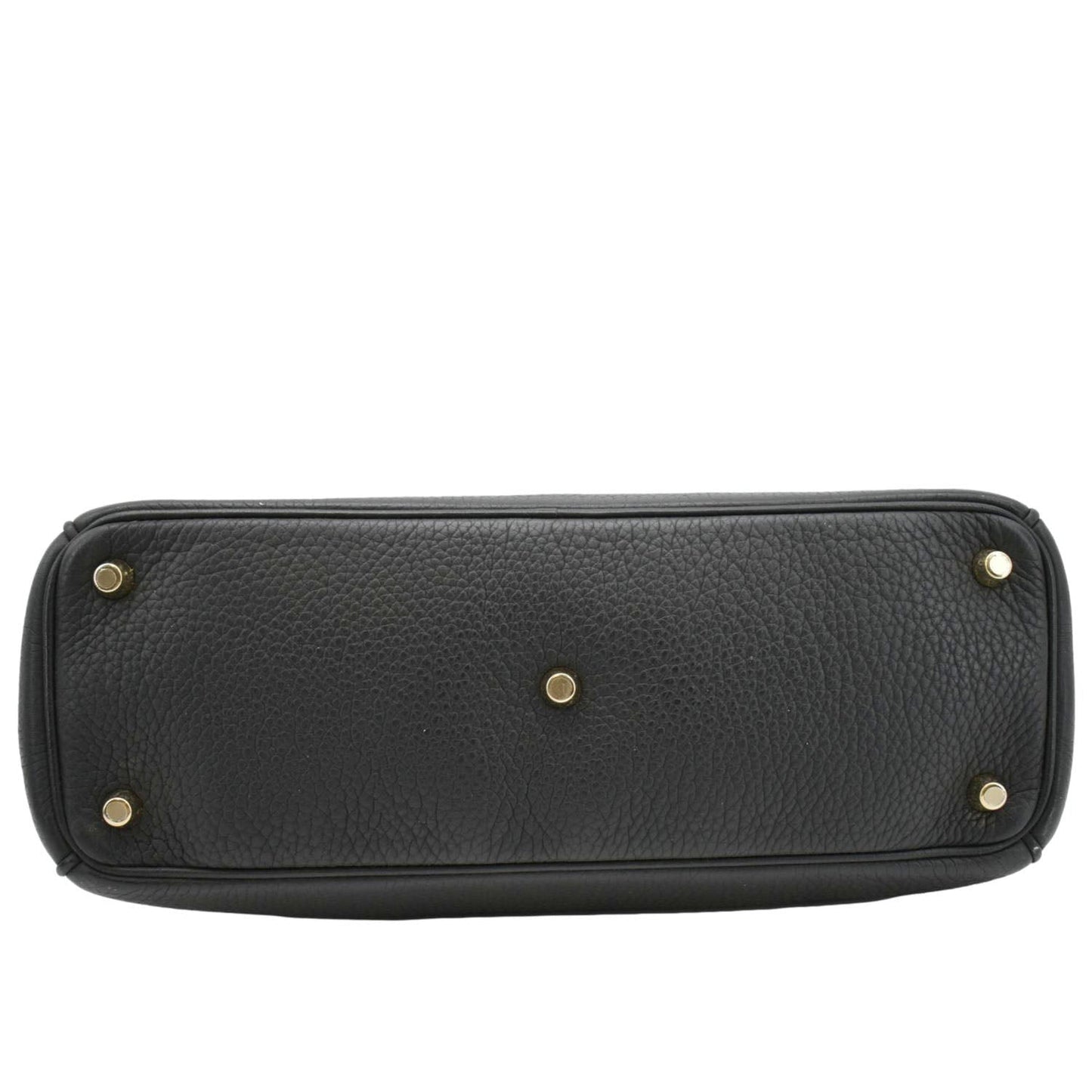 CHRISTIAN DIOR Diorissimo Leather Tote Shoulder  Bag Black