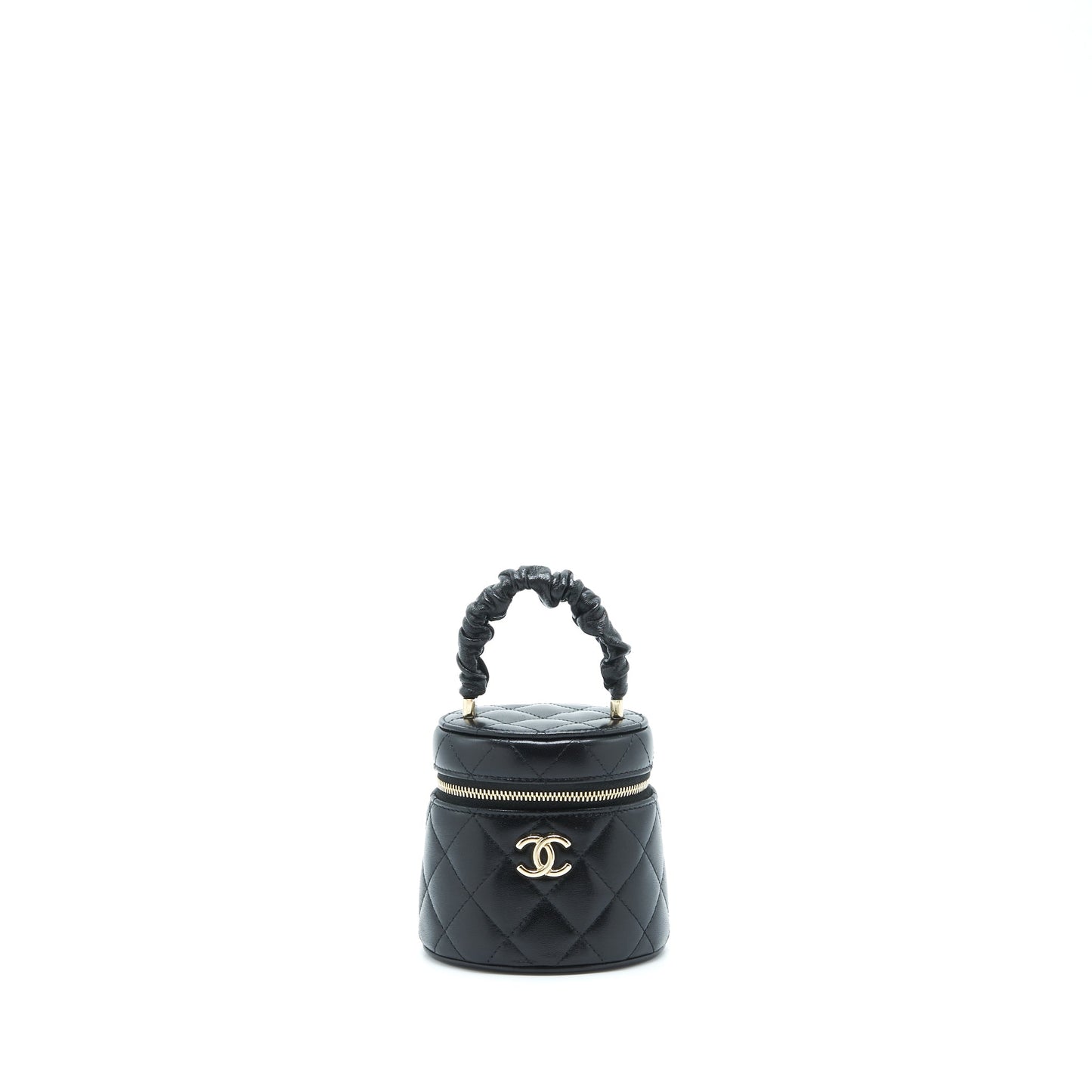 Chanel 22S Top Handle Super Mini Vanity Lambskin Black L