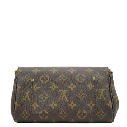 LOUIS VUITTON Favorite PM Monogram Canvas Shoulder Bag Brown