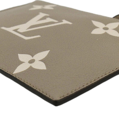 LOUIS VUITTON NeoNoe Bicolor Monogram Empreinte Pouch Cream