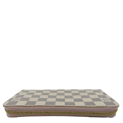 LOUIS VUITTON Damier Azur Zippy Wallet Rose ballerine