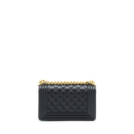 Chanel Small Boy Bag Caviar Black