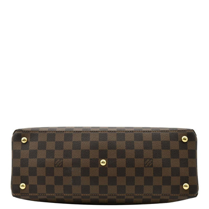 LOUIS VUITTON LV Riverside Damier Ebene Tote Bag Brown