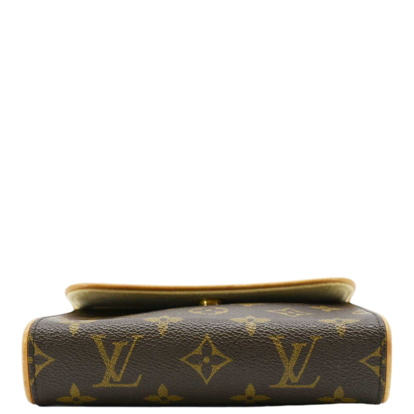 LOUIS VUITTON Pochette Florentine Monogram Canvas Waist Bag Brown