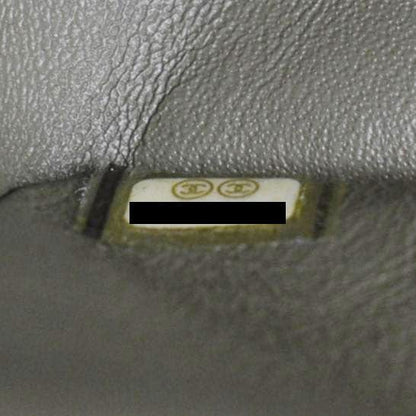 CHANEL Classic Jumbo Flap Chevron Leather Crossbody Bag Olive