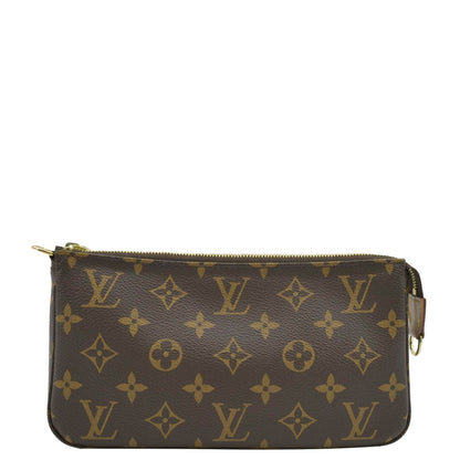 LOUIS VUITTON Pochette Monogram Canvas Accessoires Pouch Brown