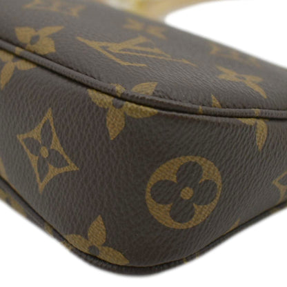 LOUIS VUITTON Pochette Monogram Canvas Accessoires Pouch Brown